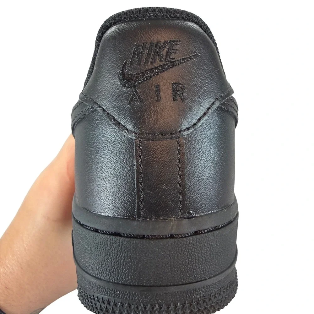 Nike Air Force 1‎ Low Triple Black Leather Sneakers Women's 7.5 AF1